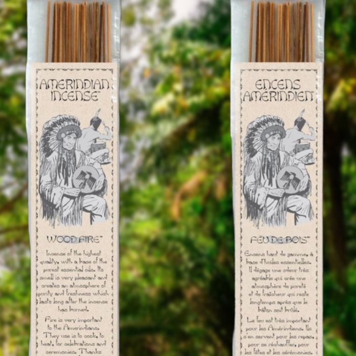 Encens Amérindien 'Feu de Bois'/ Amerindian 'Wood Fire' Incense