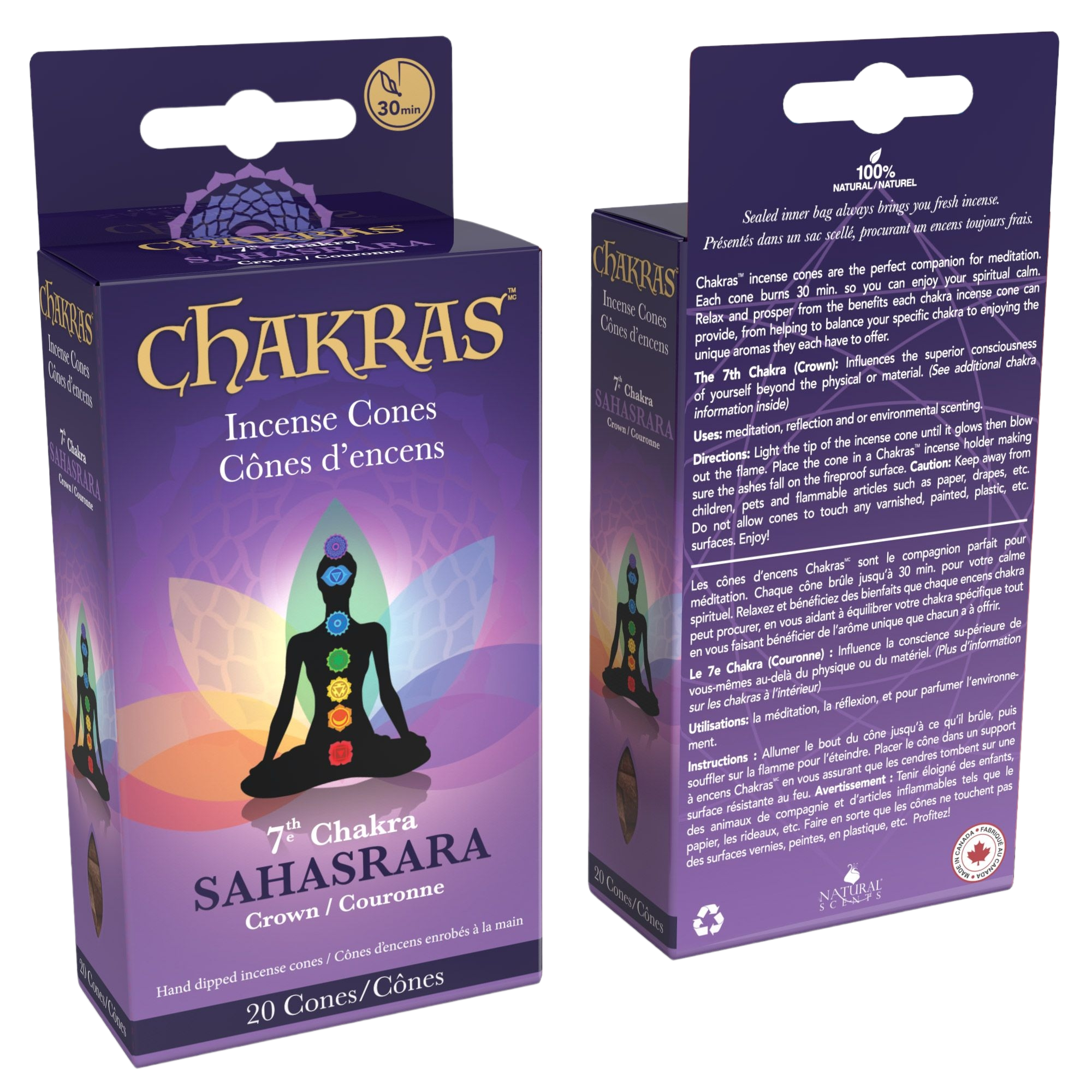 Encens 7e Chakra 'Couronne'/ 7e Chakra 'Couronne' Encens