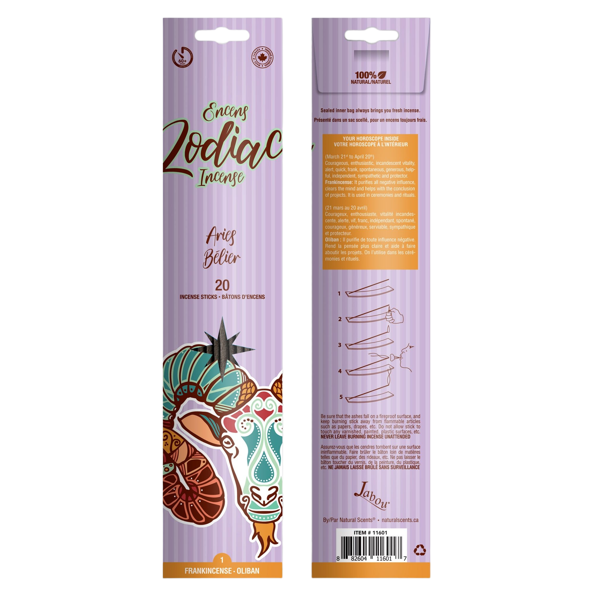 Encens Zodiac 'Bélier'/ Zodiac Incense 'Aries'
