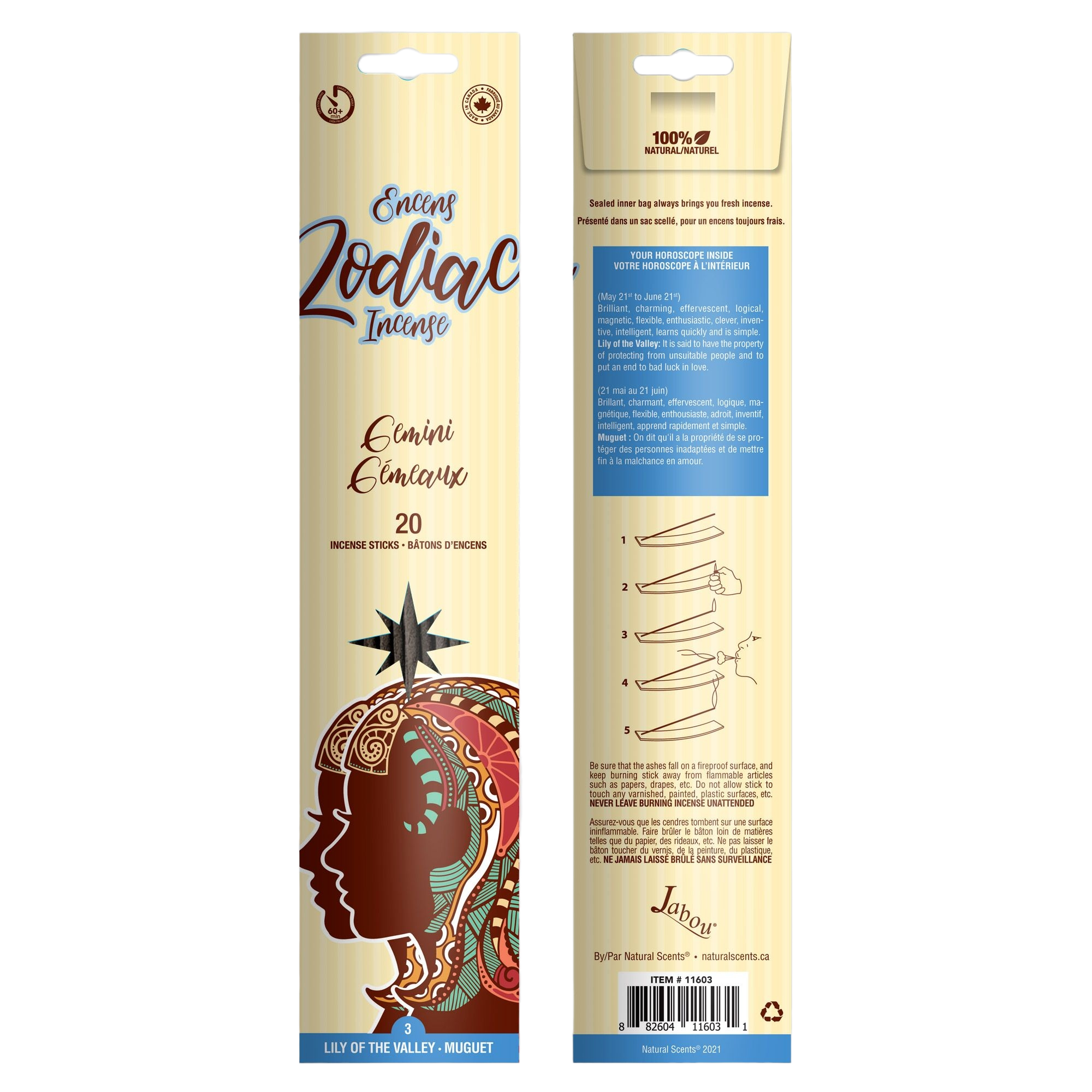 Encens Zodiac 'Gémeaux'/ Zodiac Incense 'Gemini'
