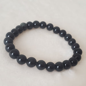 Bracelets Noir Matt et Obsidienne / Matte Black and Obsidian Bracelets